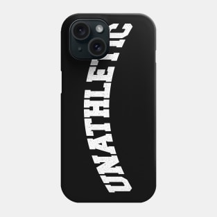 Unathletic White Print Phone Case