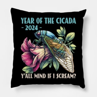 Cicadas Brood Invasion Year Of The Cicada 2024 Cicada Lover Pillow