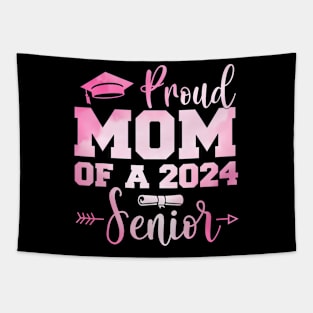 Proud Senior 2024 Mom Of Graduate 2024 Senior Mother Women Tapestry