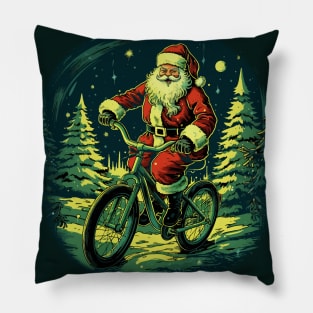 Santa's Two-Wheel Tidings Pillow