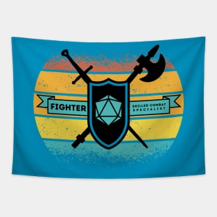 Fighter Sunset Tapestry