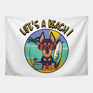 Life's a beach Alsatian Tapestry