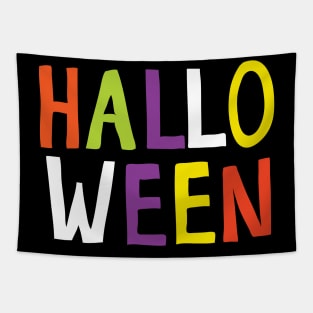 halloween text Tapestry