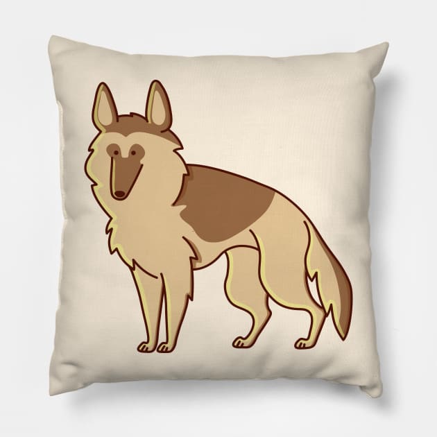 German Shepherd Pillow by Wlaurence