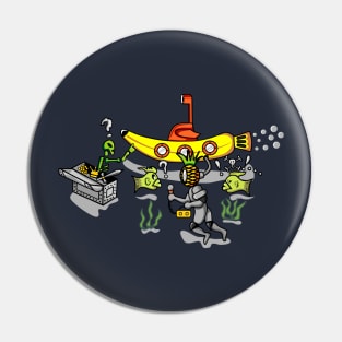 banana submarine Pin