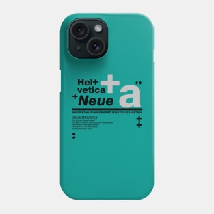 Helvetica Neue Retro Typeface Design Phone Case