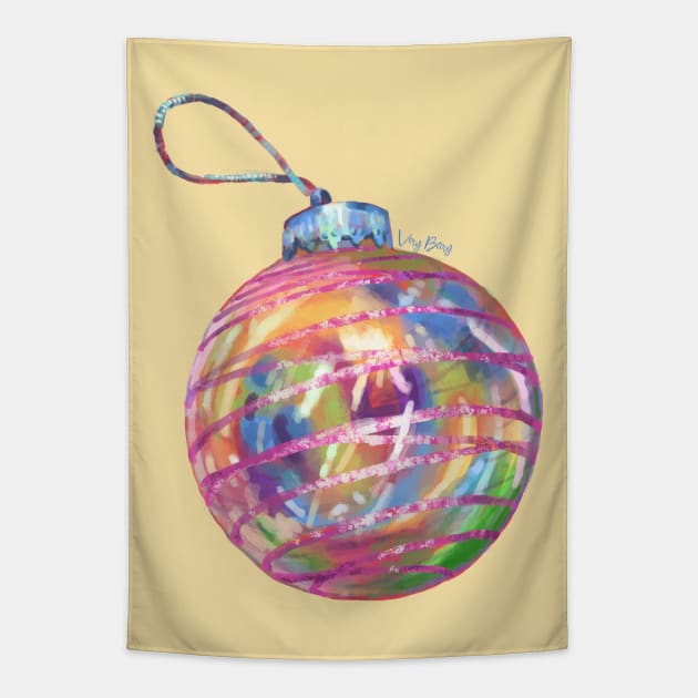 Holographic Holiday Ornament Tapestry by VeryBerry