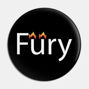 Fury artistic creative design Pin