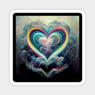 Water Hearts Of Love 10 Magnet