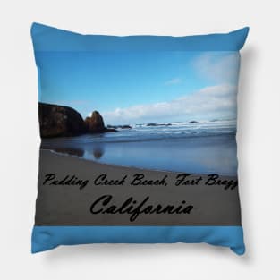 Pudding Creek Beach, Fort Bragg, California Pillow