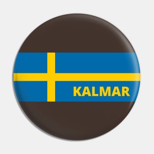 Kalmar City in Swedish Flag Pin