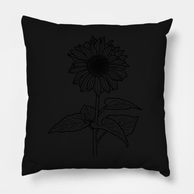 Sunflower Pillow by DandelionDays