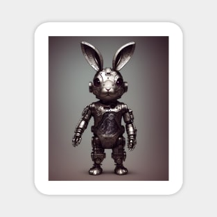 Robotic metal bunny rabbit Magnet