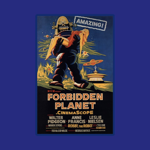 FORBIDDEN PLANET Movie Poster by Scarebaby