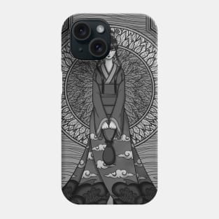 Girl Wearing Kimono Phone Case