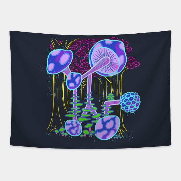 STBYM - Mushroom Logo Tapestry by Stuff To Blow Your Mind