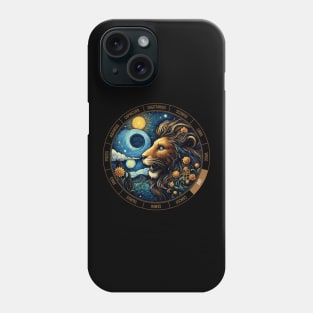 ZODIAC Leo - Astrological LEO - LEO - ZODIAC sign - Van Gogh style - 10 Phone Case