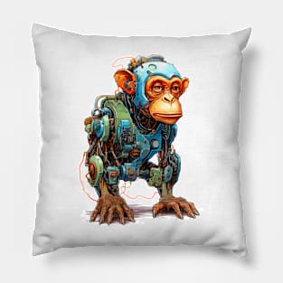 Cartoon monkey robots. T-Shirt, Sticker. Pillow