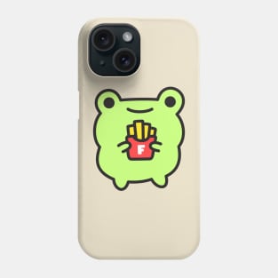 Frog with fries Phone Case