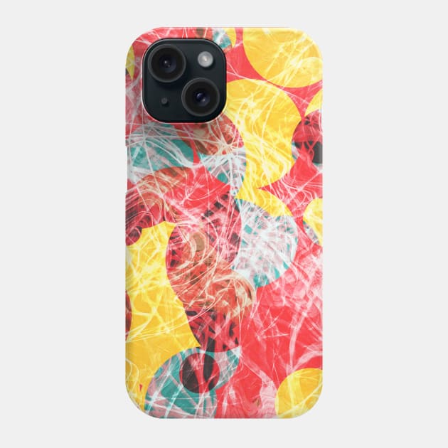 Colorful abstract artwork Phone Case by Gaspar Avila