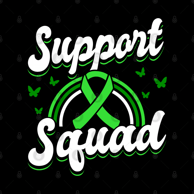 Organ Donor Green Ribbon, Support Squad by Caskara