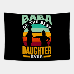 Baba Of The Best Daughter Ever Dad Arabic Persian Baba Tapestry