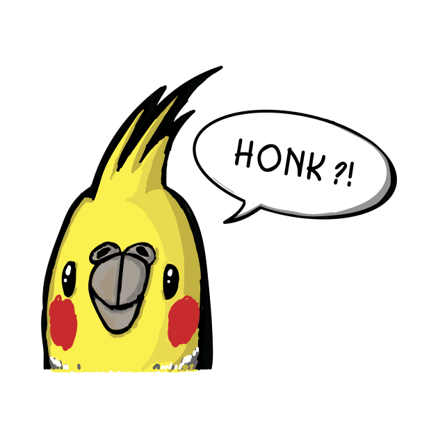 Cockatiel Honk ? by DoubleDu