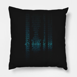 Hindsight - Dates (Release Date) Pillow