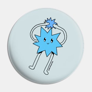 Silly Little Guy | Blue Sticker Version Pin