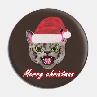 Santa cat Pin