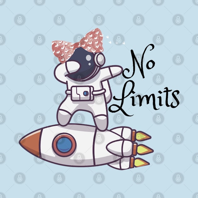 No Limits Bowhead Astronaut Rocket Surfing by The Friendly Introverts