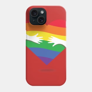 LGBT Couples Design - LGBT Hand Heart Phone Case