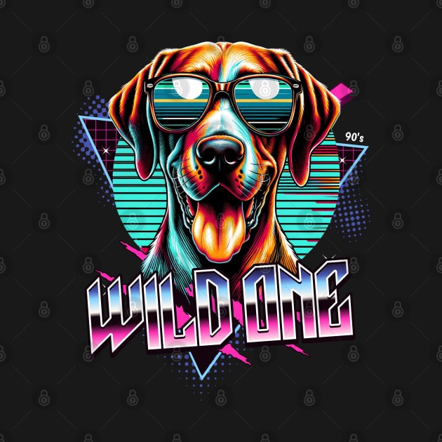 Wild One Pointer Dog by Miami Neon Designs