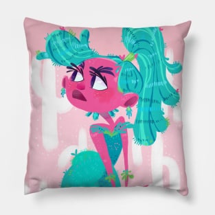 Succulent girl Pillow