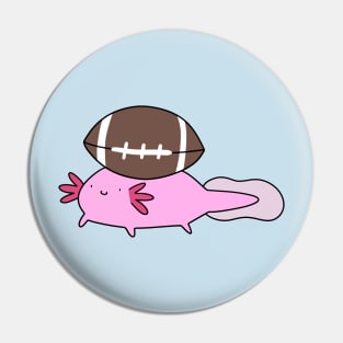 Axolotl and Football Pin
