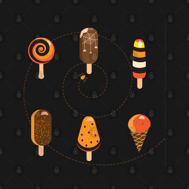 Halloween Party Ice cream Modern decoration Birthday gifts by sofiartmedia