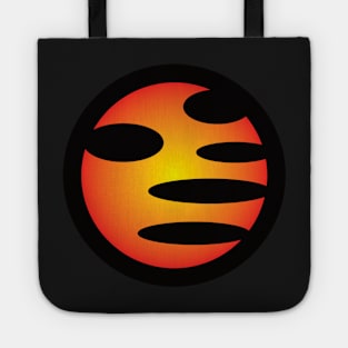 Abstract Fiery War Dragon Emblem Logo Design Tote