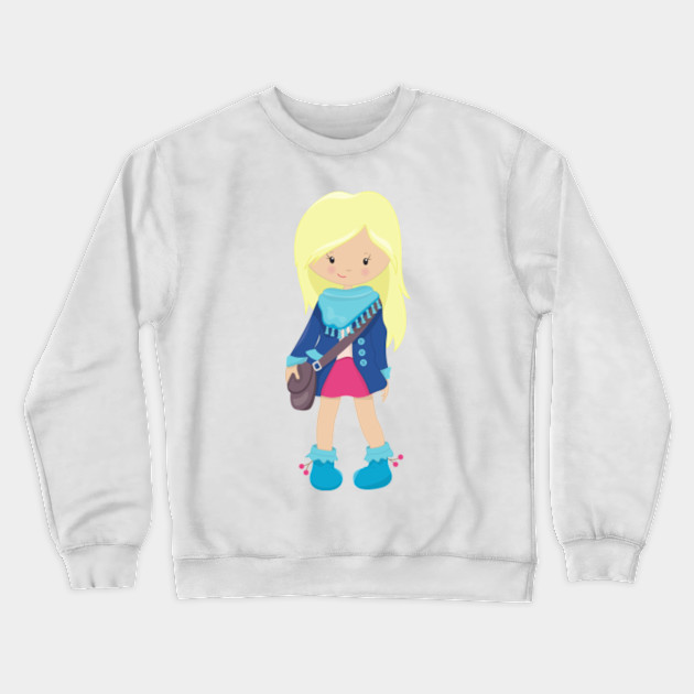 blue jackets crewneck sweatshirt