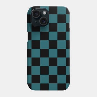 Ao Green and Black Chessboard Pattern Phone Case