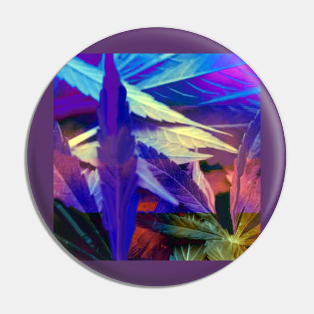 Colorful Abstract Leaves Pin by CarloVaro