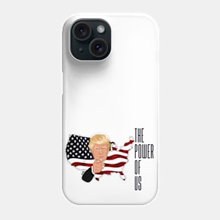 The power of US American flag Phone Case