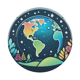 Colorful globe - fantasy earth T-Shirt