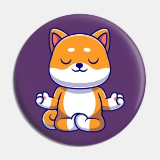 Meditating Cat Pin