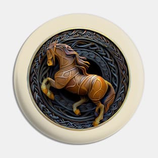 Celtic Style Animal 03 Horse Pin