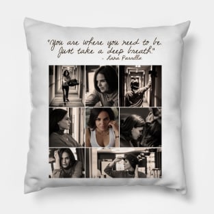 Take a deep breath Lana Parrilla Pillow