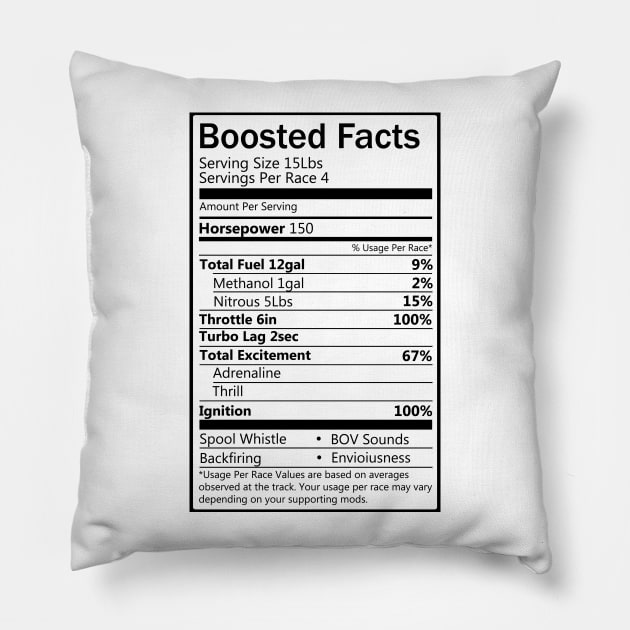 Boosted Facts Pillow by hoddynoddy