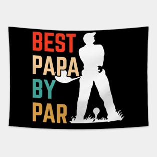 Best Papa By Par Father's Day Golf Tapestry