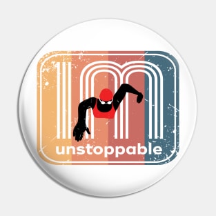 Retro IM unstoppable womens swimming 1 Pin