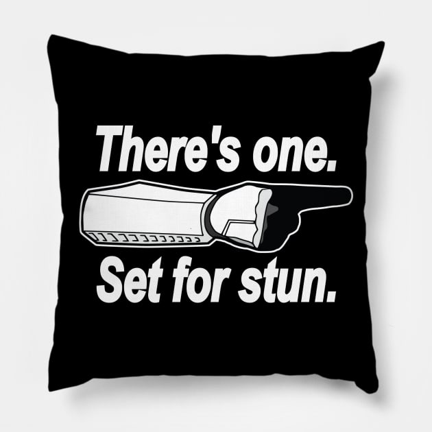 SET FOR STUN Pillow by VOLPEdesign