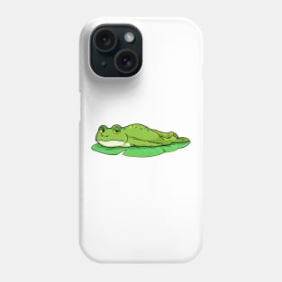 Frog on Leaf Phone Case